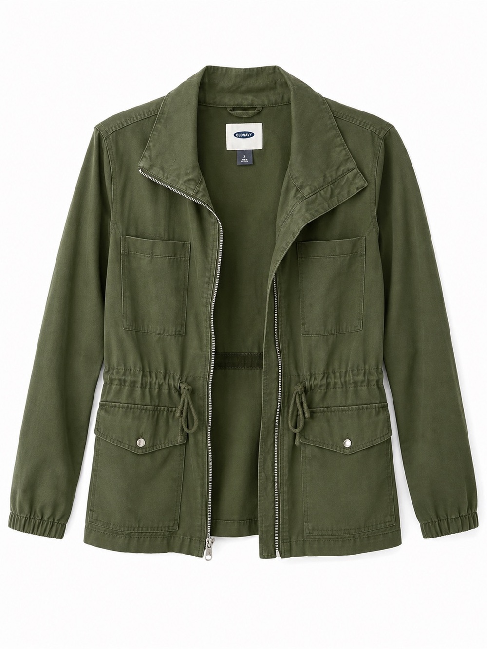 Olive Utility Anorak Jacket - Women